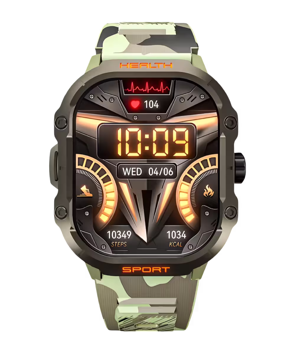 Ronin R-013 Rugged Green Smart Watch with multi sports mode