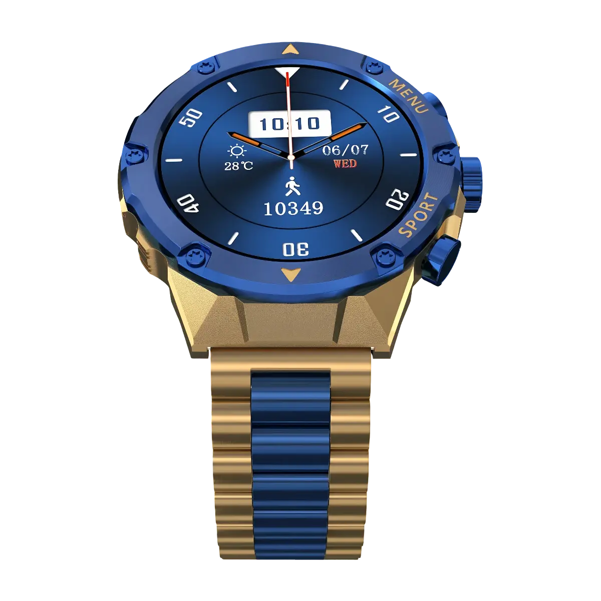 Zero Vogue smartwatch in blue gold Zero Vogue smartwatch in blue gold