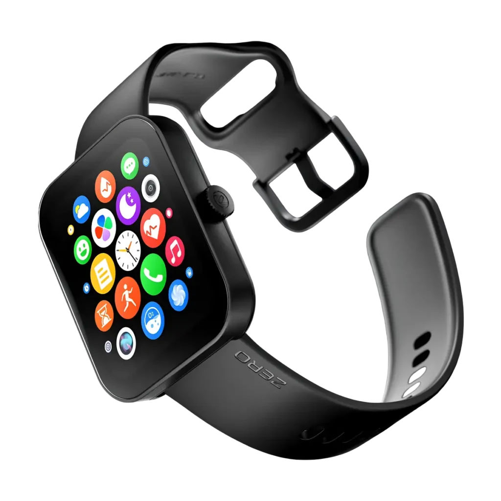 Zero Bolt Pro Smartwatch with rubber strap