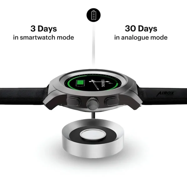 Airox NoiseFit Hybrid Smartwatch with 3 day charging