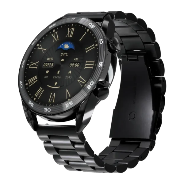 Zero Crown Smartwatch with Metal Strap