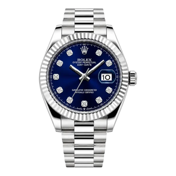 Rolex Datejust Blue Dial Mens Watch