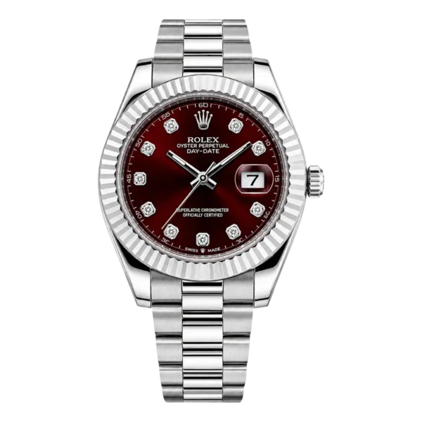 Rolex Datejust in Red Mens Watch