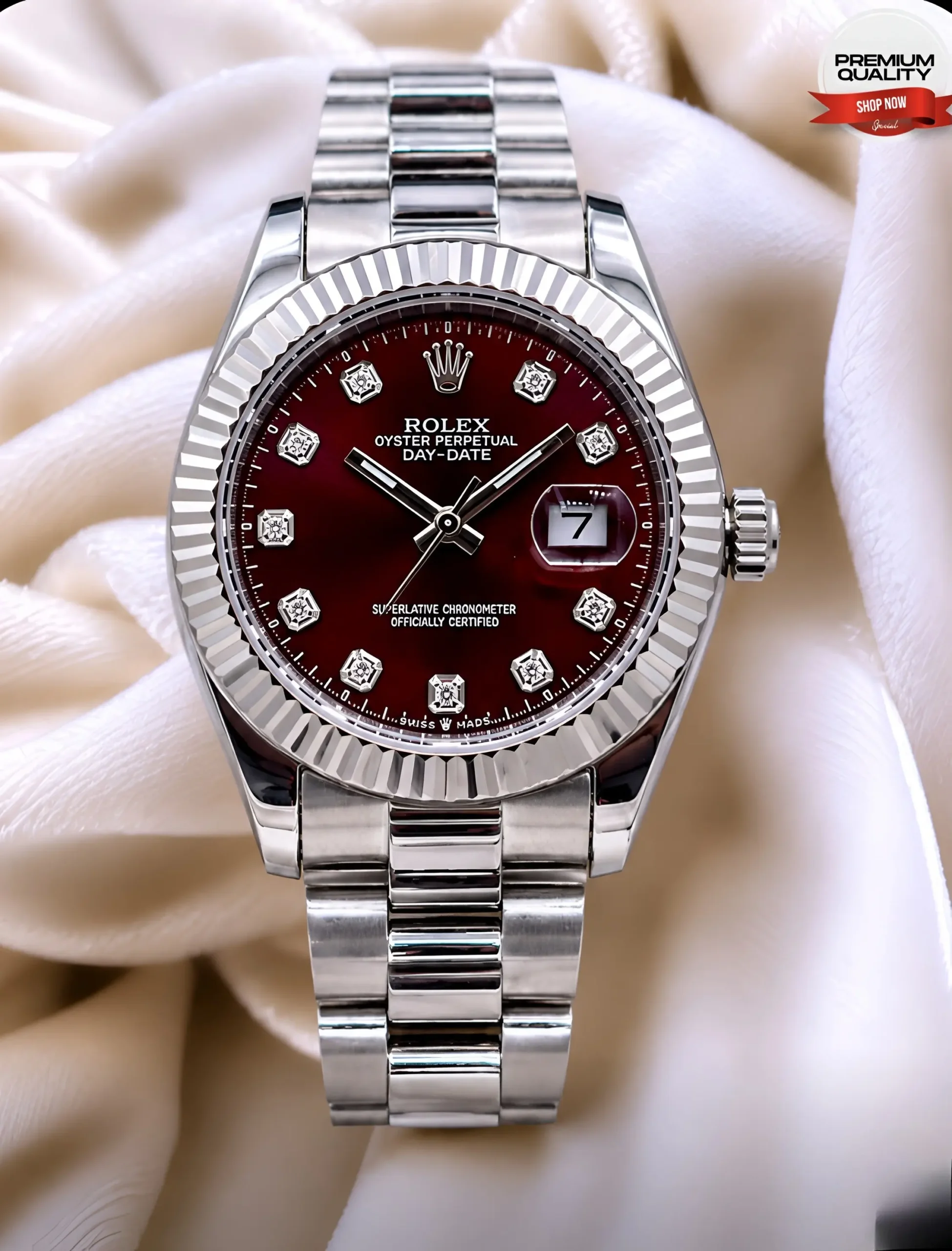 Rolex Datejust in Red Mens Watch Price in Pakistan