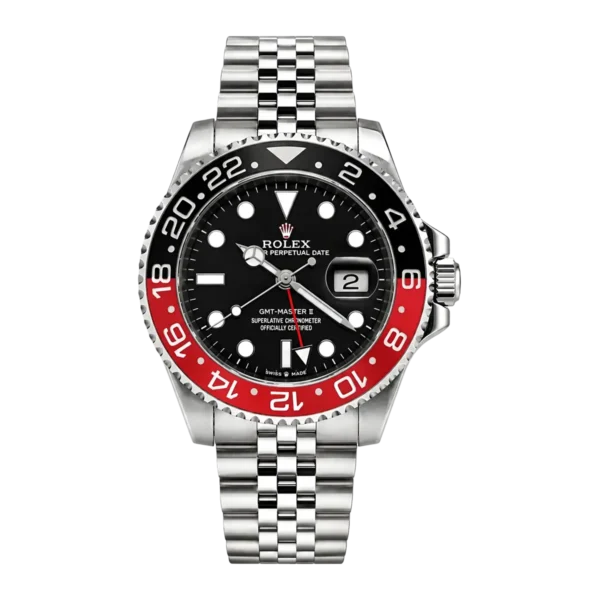 Rolex GMT Master II Watch with Chain Strap in Red Version