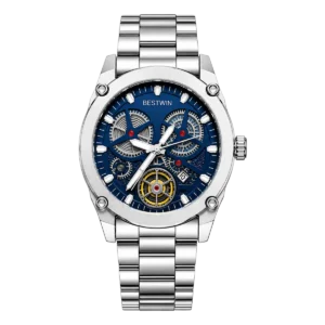 Bestwin Original Mens Stainless Steel Watch (Blue Dial)