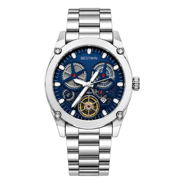Bestwin Original Mens Stainless Steel Watch (Blue Dial)