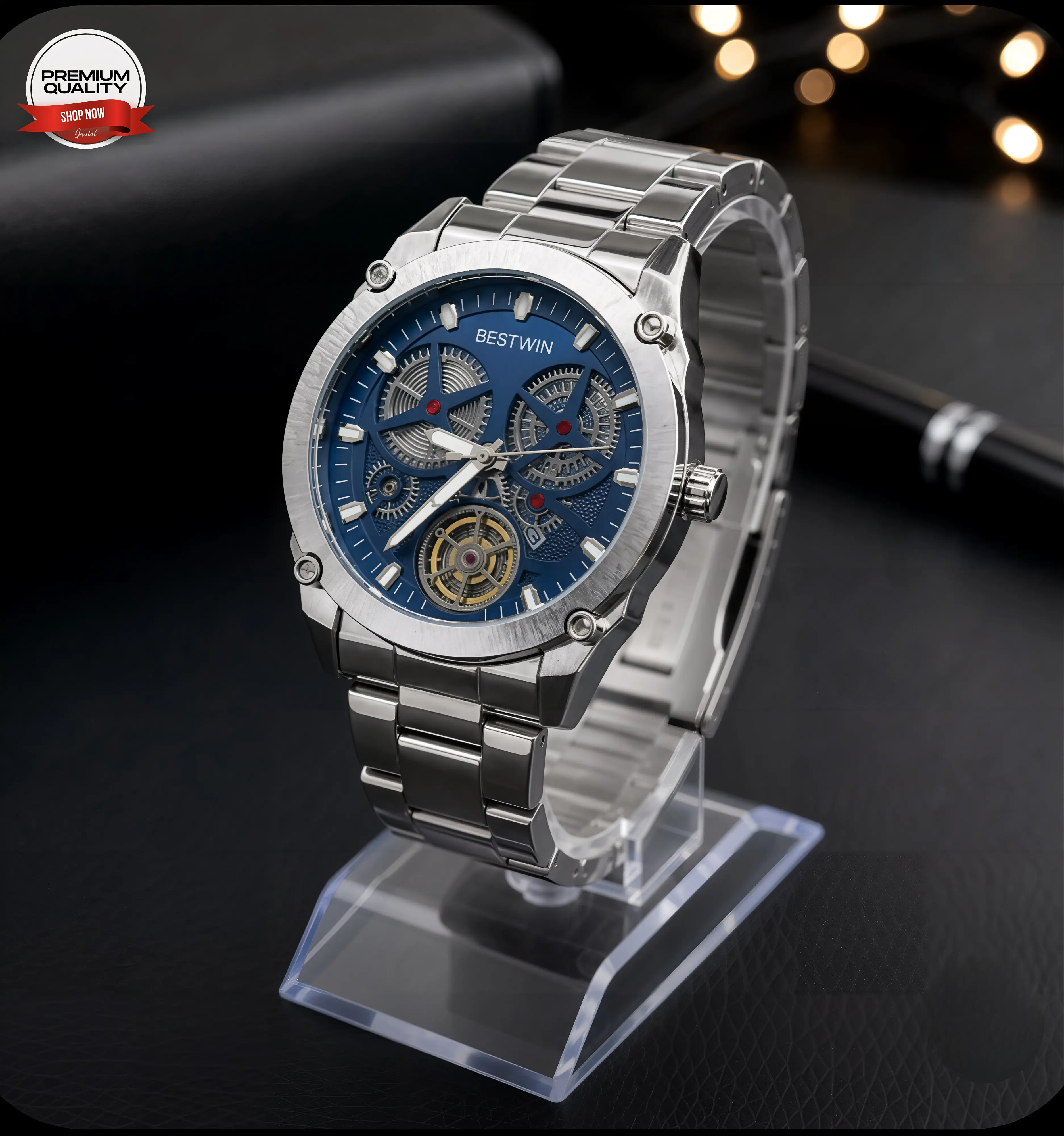 Bestwin Original Mens Watch (Blue Dial) Price in Pakistan