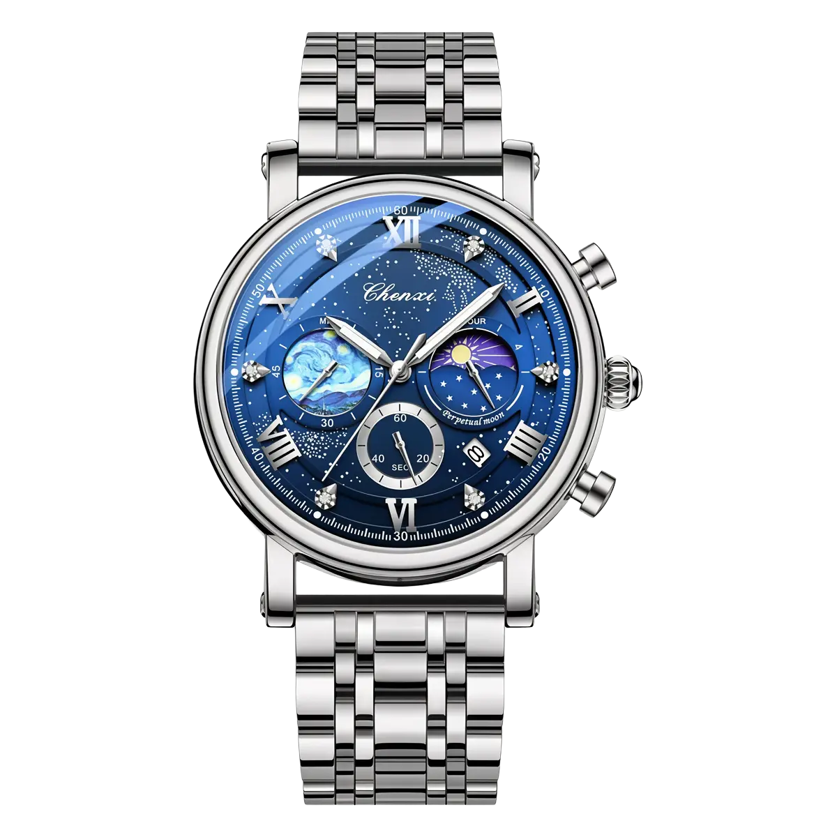 Chenxi Mens Watch with Blue Dial Chenxi Mens Watch with Blue Dial