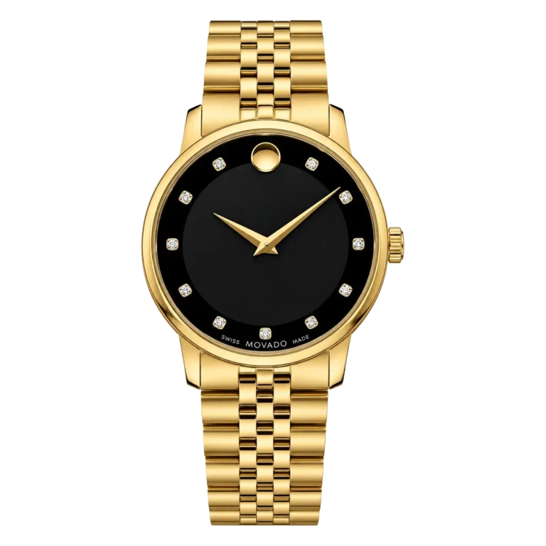 Movado Museum Men’s Gold Watch with Black Dial