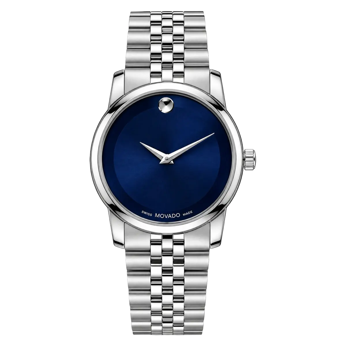 Movado Museum Silver Men’s Watch with Blue Dial Movado Museum Silver Men’s Watch with Blue Dial