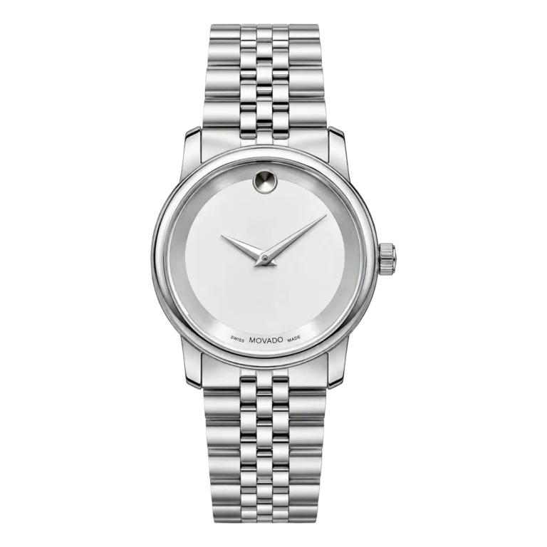 Movado Museum Silver Men’s Watch with White Dial